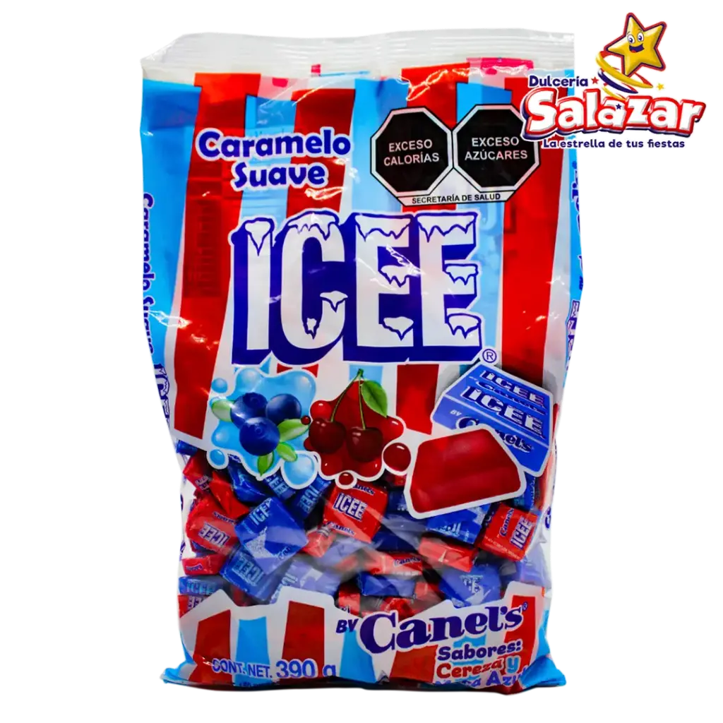 [CAN0015] CARAMELO SUAVE ICEE MORA/CEREZA -B.390G- "C/24/150"
