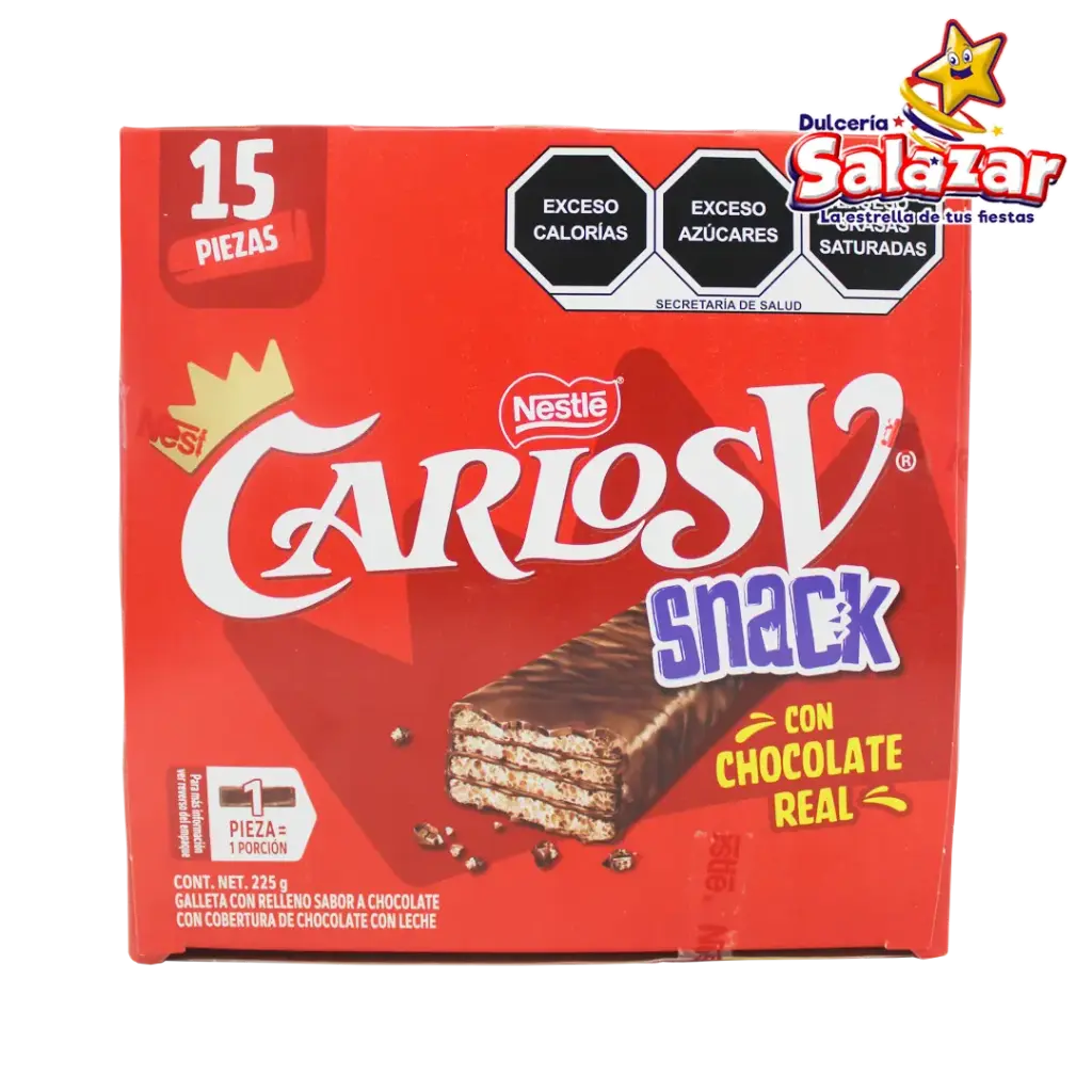 [NES0022] CARLOS V CHOCOGALLETA NESTLE -D.225G- "C/8/15"