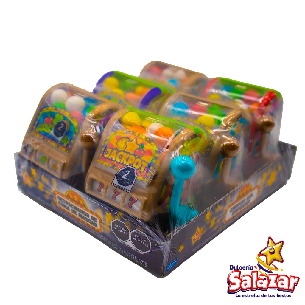 [BON0399] CASINO GUM MACHINE BONDY 6PZ -D.210G- "C/12/6"