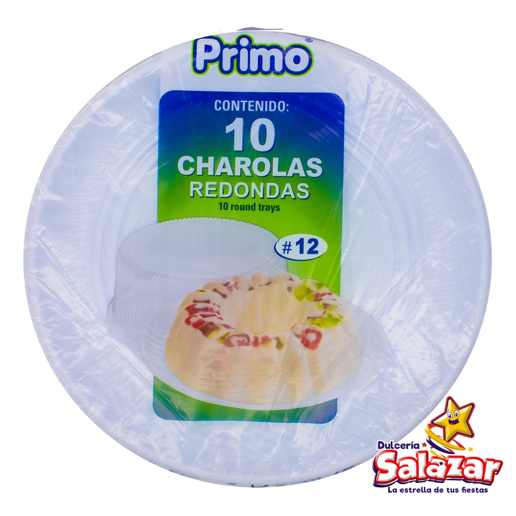 [PRI0014] CHAROLA REDONDA PRIMO #12 30CM -B.10PZA- "C/30/10"