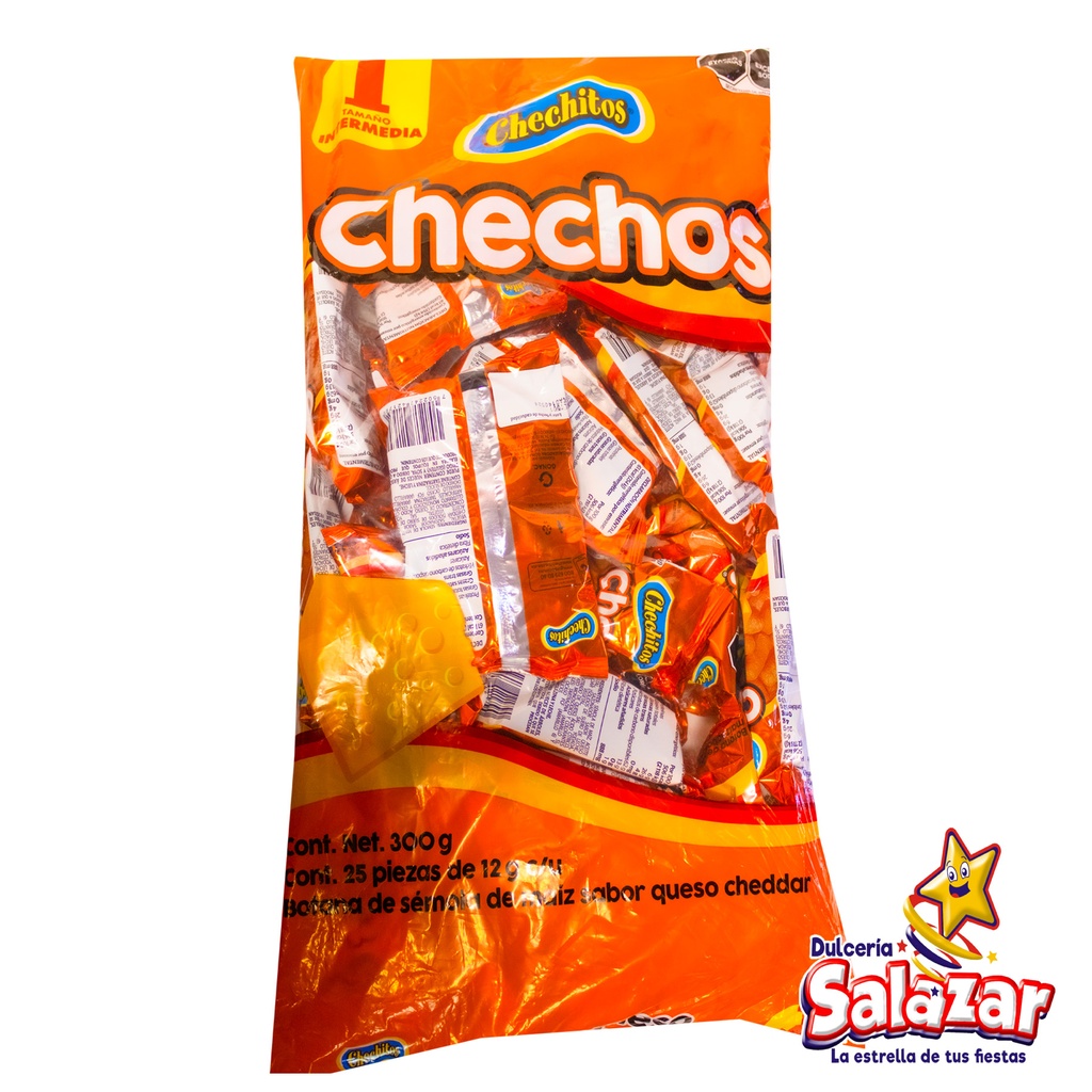 [GON0068] CHECHITOS CHECHOS QUESO INTERMEDIO GONAC -B.300G- "C/10/25"