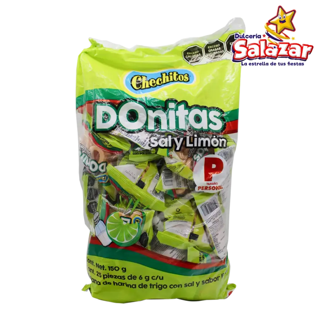 [GON0017] CHECHITOS DONITAS  SAL Y LIMON PERSONAL GONAC -B.150G- "C/10/25"