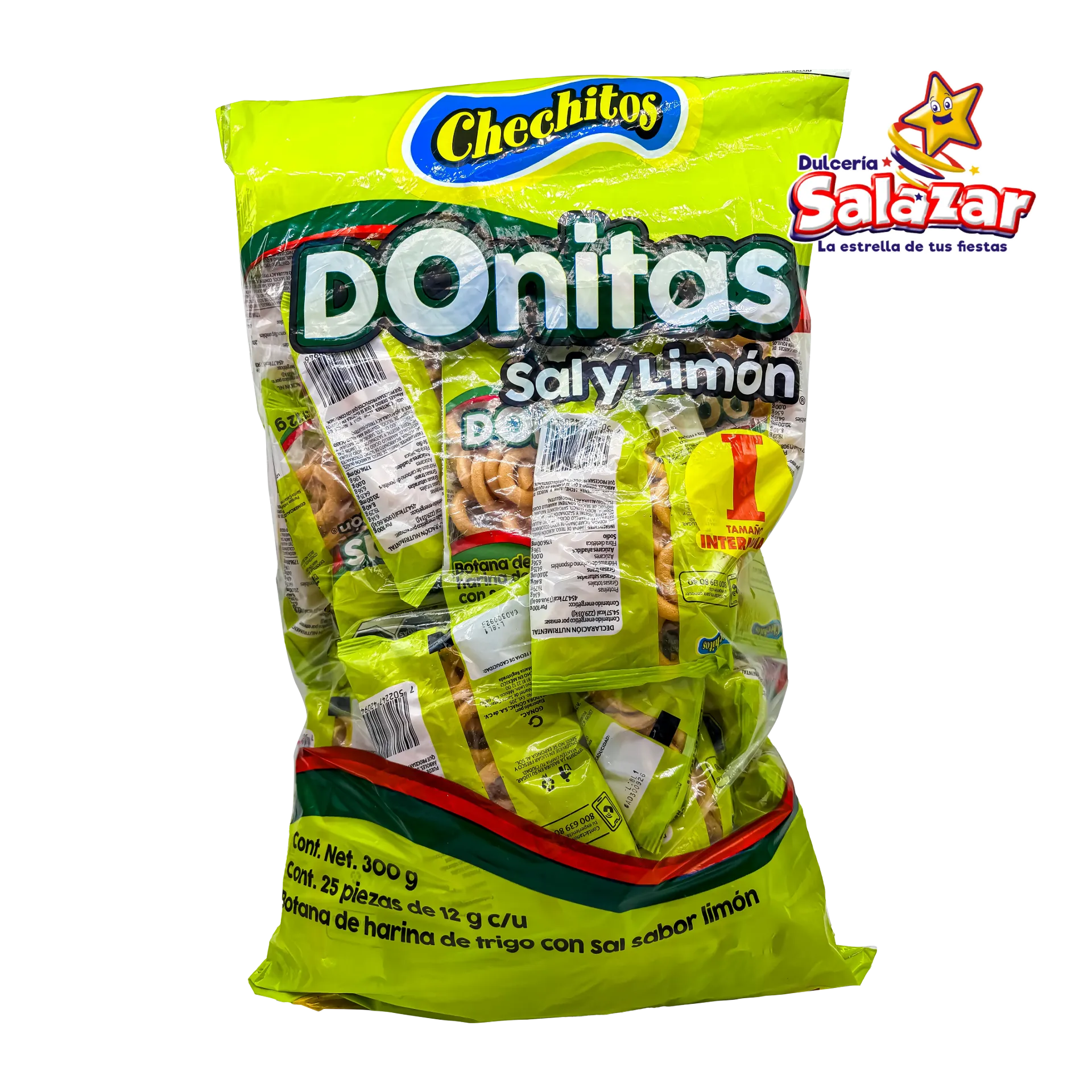 [GON0049] CHECHITOS DONITAS SAL Y LIMON INTERMEDIA GONAC -B.300G- "C/10/25"