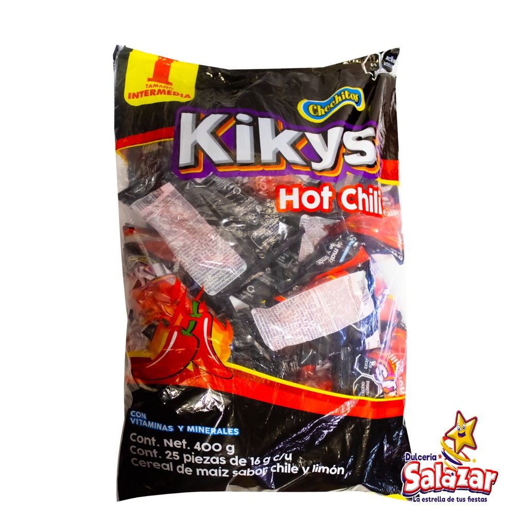CHECHITOS KIKYS HOT CHILI INTERMEDIO GONAC -B.400G- "C/10/25"