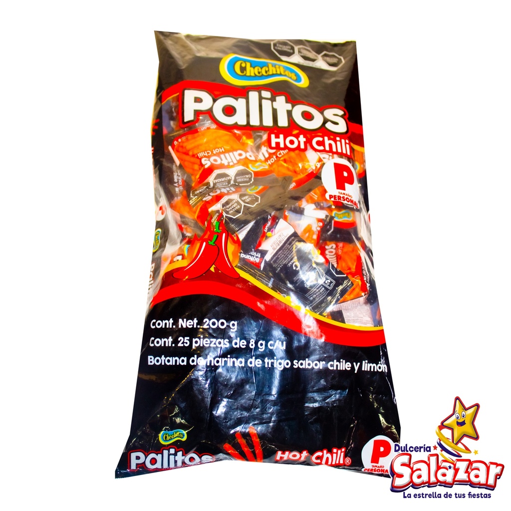 [GON0057] CHECHITOS PALITOS HOT CHILI PERSONAL -B.200G- "C/10/25"
