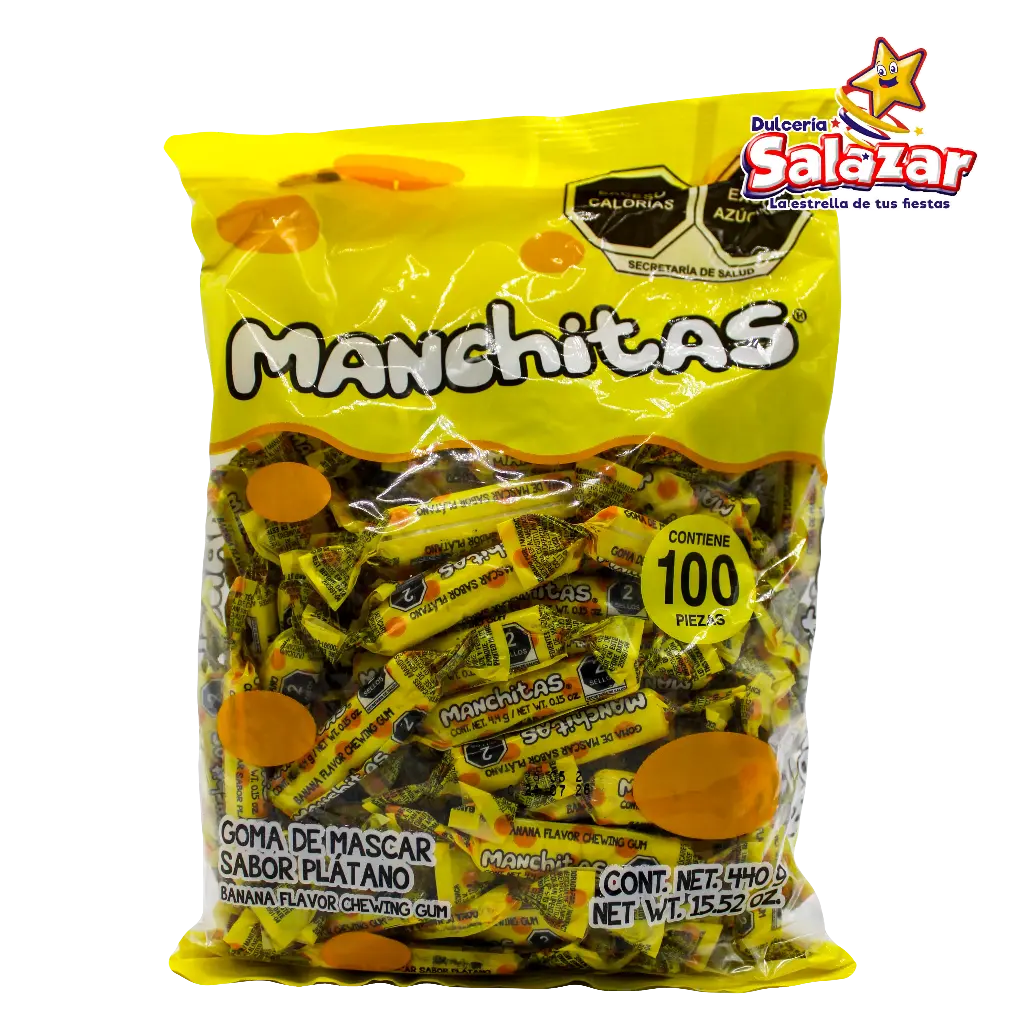 CHICLE MANCHITAS PLATANO -B.440G- "C/20/100"