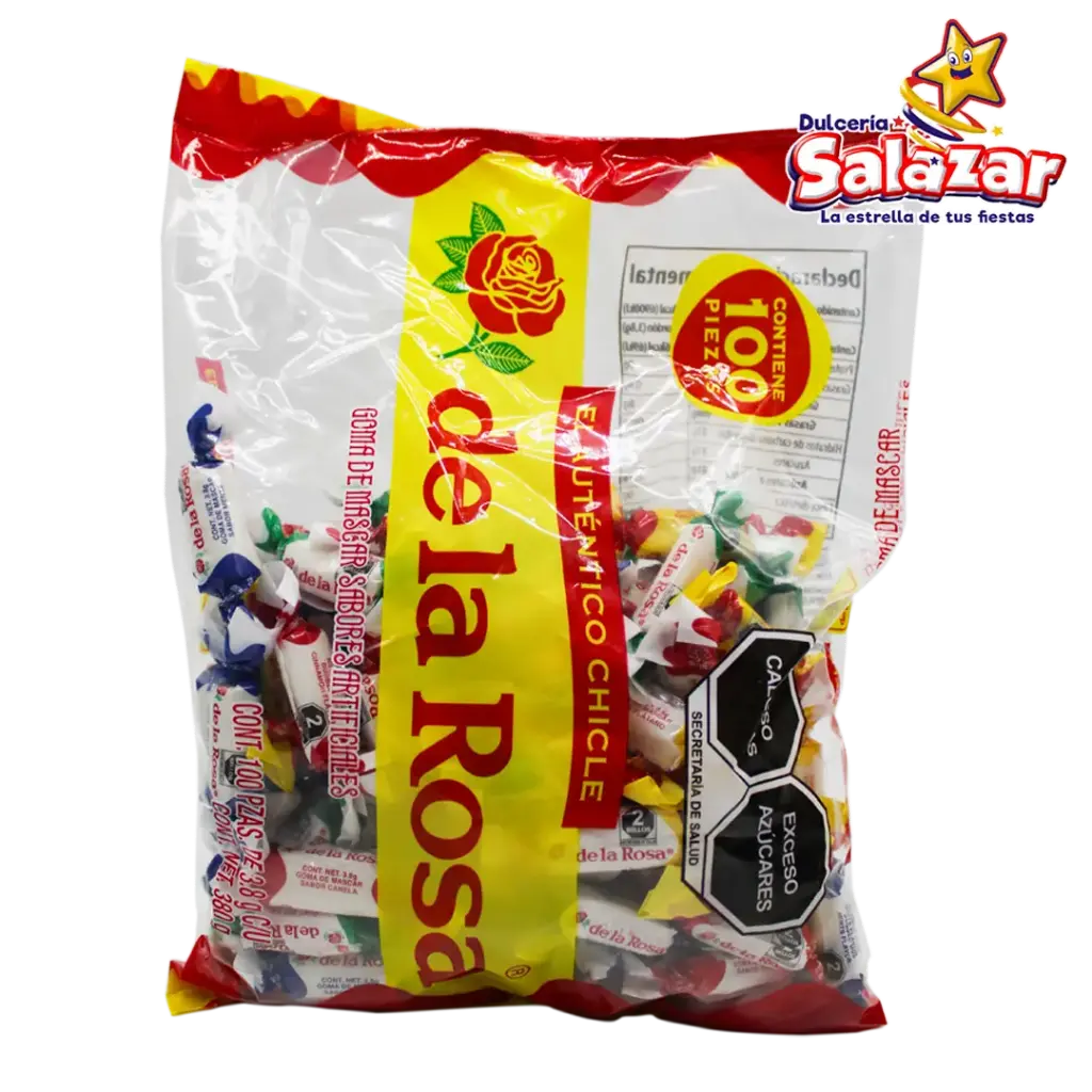 [ROS0176] CHICLE MOÑO SURTIDO -B.380GR- "C/28/100"