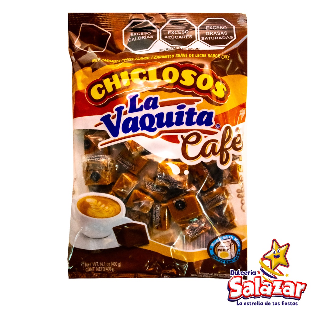 [CAN0027] CHICLOSO VAQUITA CAFE CANELS -B.400G- "C/20/1"