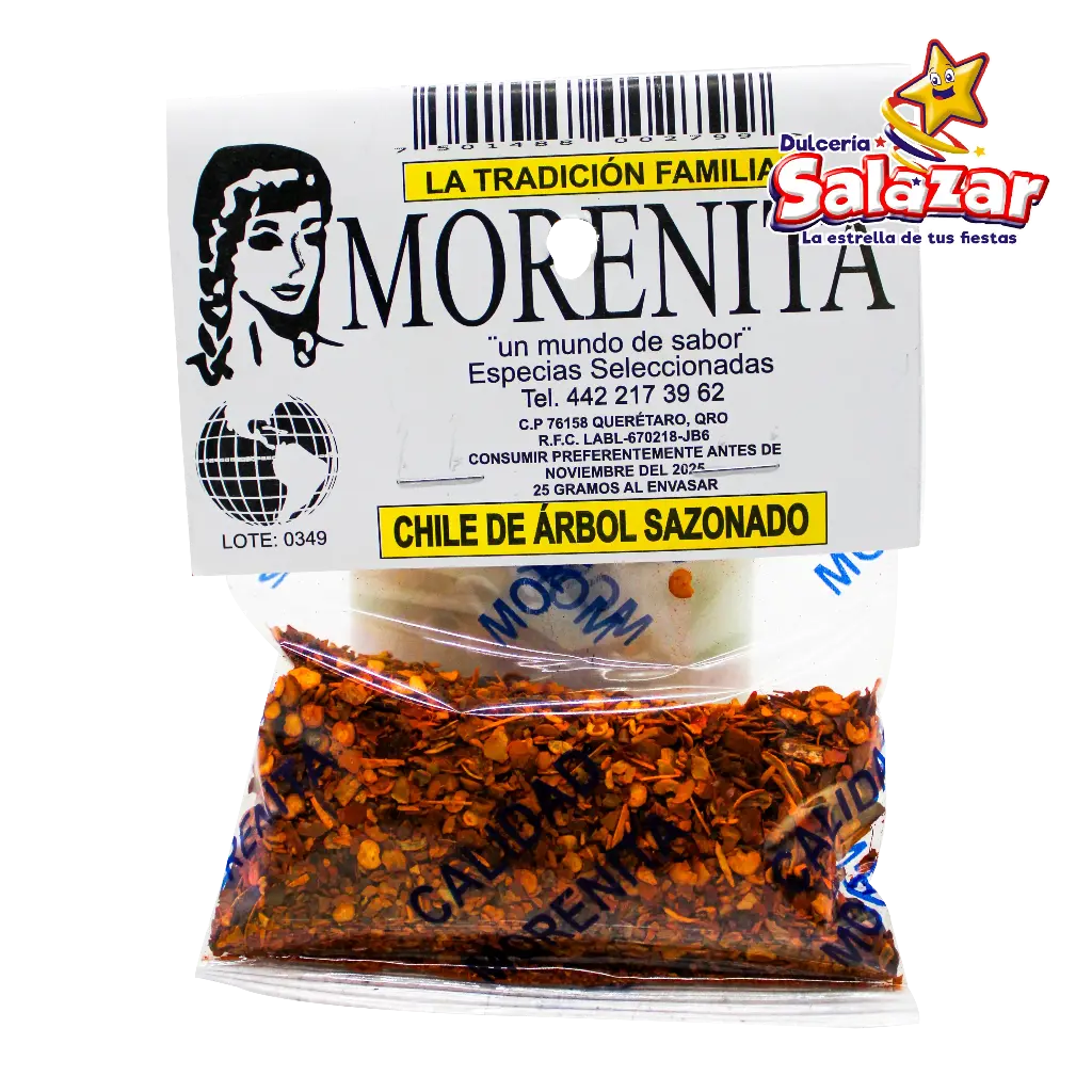 [MOR0051] CHILE DE ARBOL 25 GRAMOS 