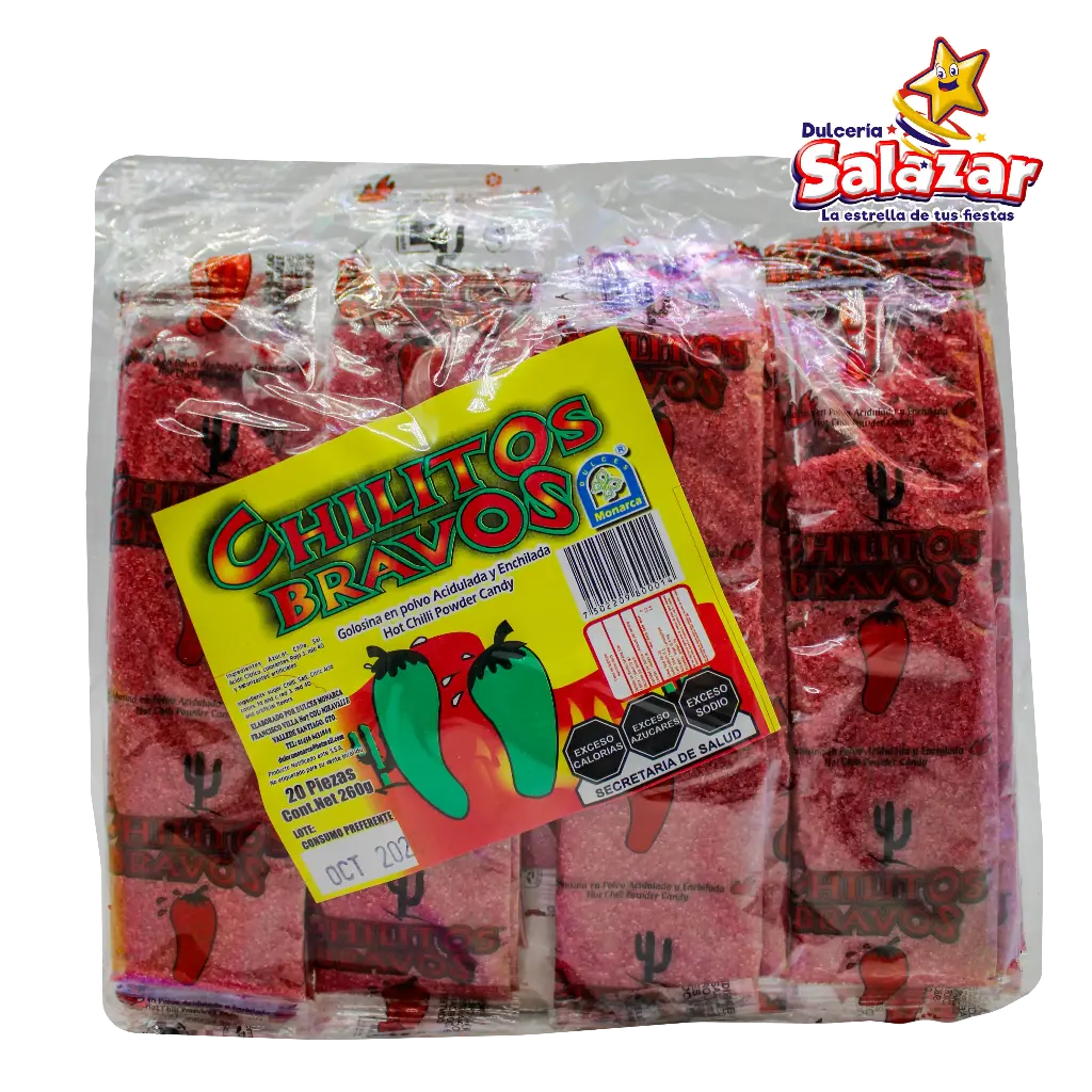 [MNA0009] CHILITOS BRAVOS SABORES/CHAMOY MONARCA -B.260G- "C/50/1"