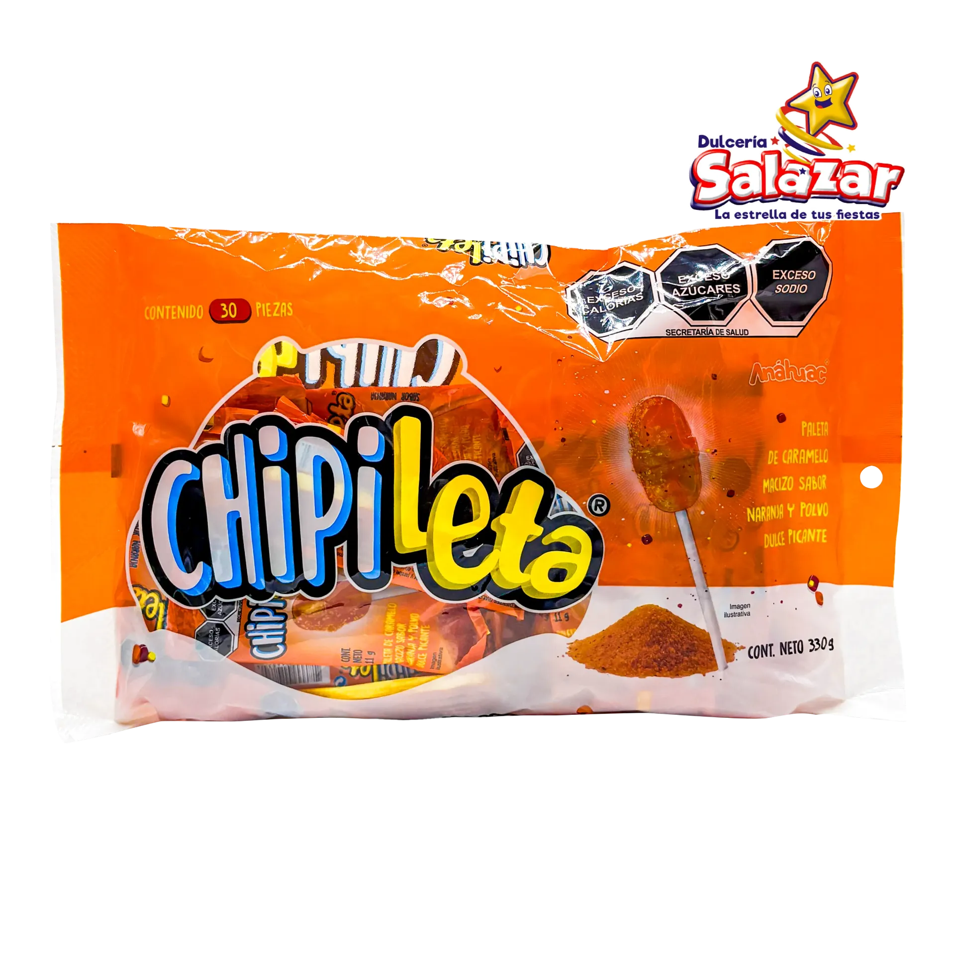 [ANA0007] CHIPILETA NARANJA BOLSA ANAHUAC -B.330G- "C/24/30"