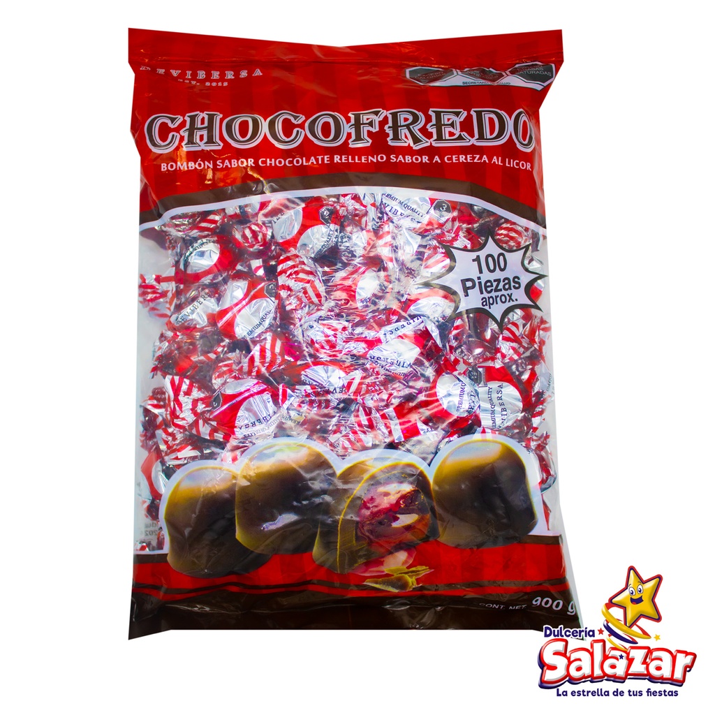 [VIB0004] CHOCOFREDO CEREZA AL LICOR -B.900G- "C/12/100"