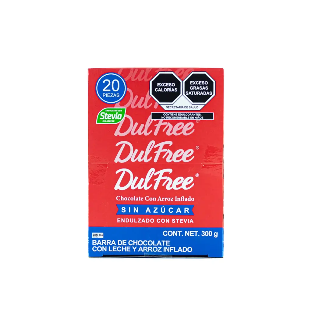 CHOCOLATE C/ARROZ INFLADO DULFREE S/AZUC -B.20P- "C/6/20"