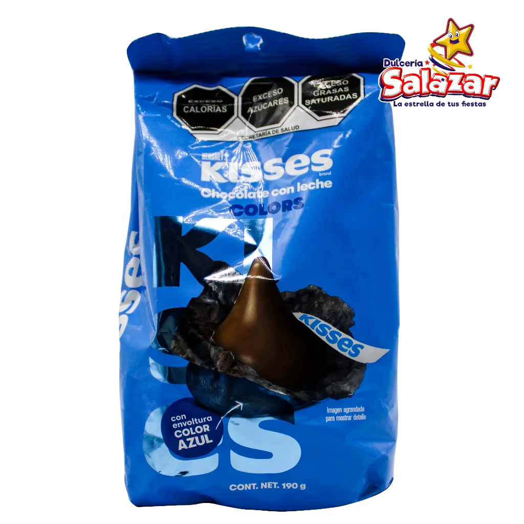 [HER0045] CHOCOLATE KISS FIESTA AZUL -B.190G- "C/6/1"