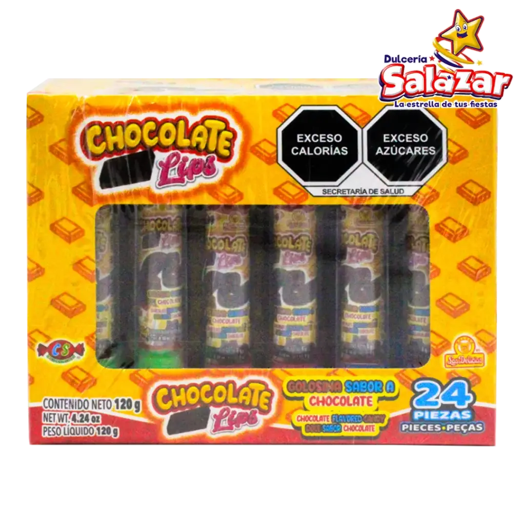 [DEL0484] CHOCOLATE LIPS LAS DEELICIAS -D.-120G.-"C/12/24"