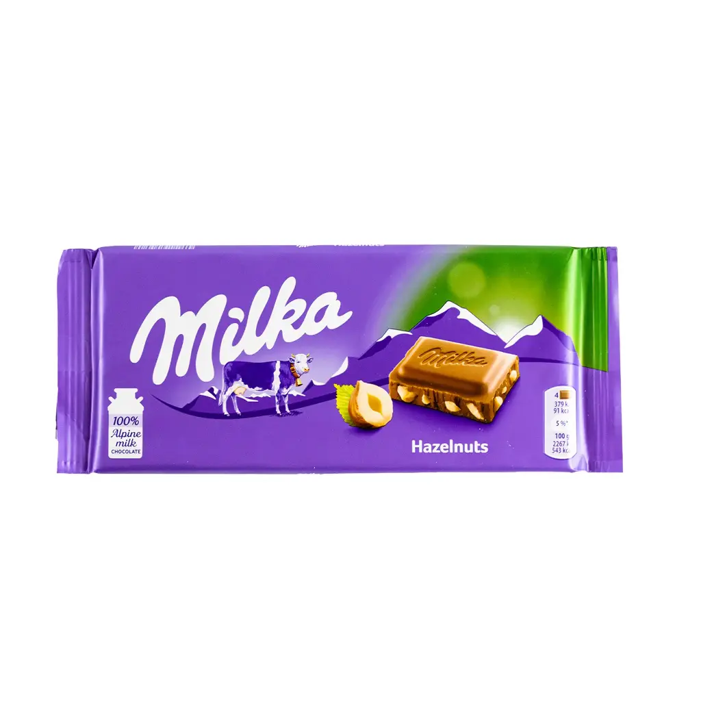 CHOCOLATE MILKA AVELLANA -D.100G- "C/22/1"