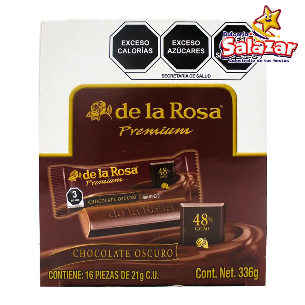 [ROS0155] CHOCOLATE OSCURO PREMIUM DLR -D.288GR- "C/20/16"