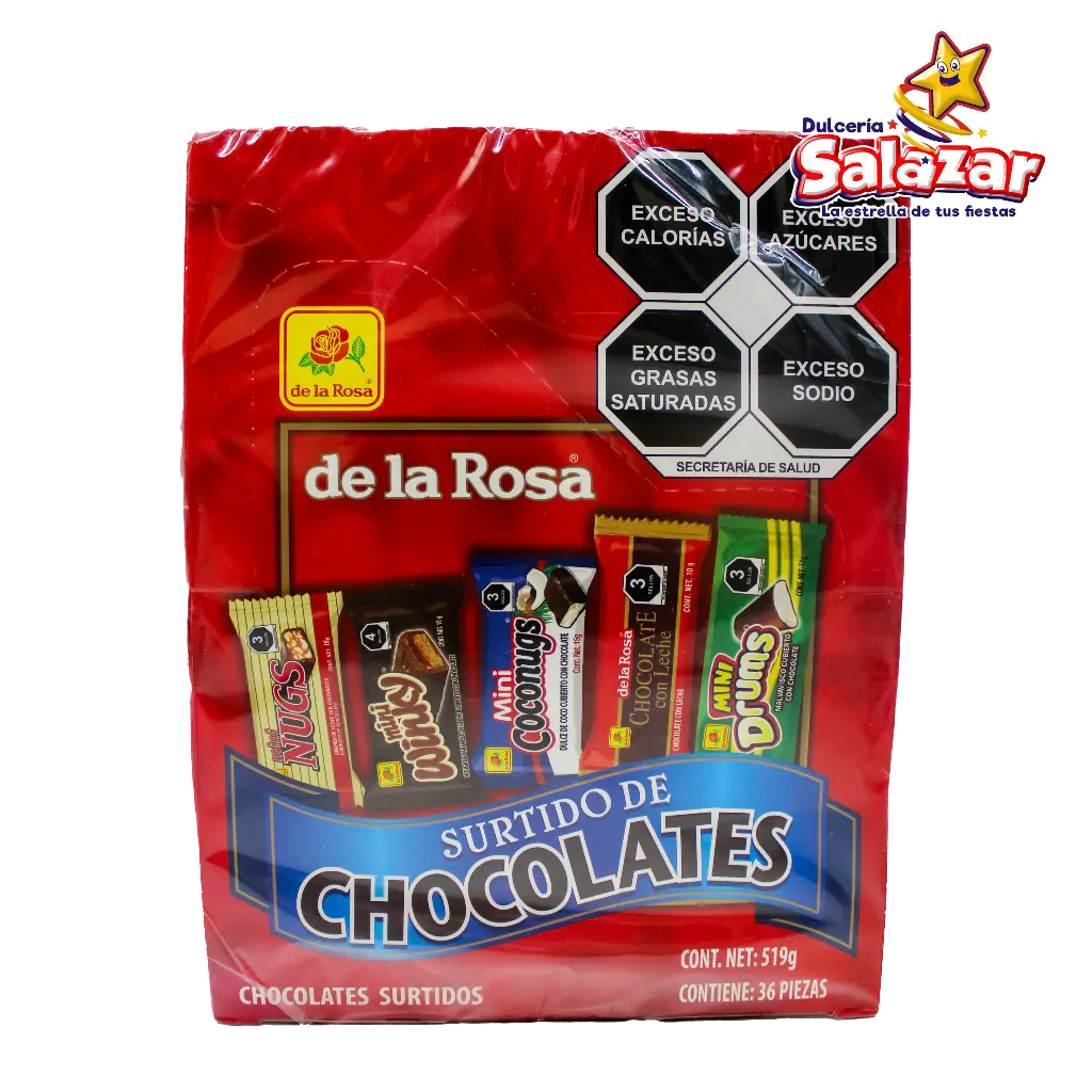 [ROS0106] CHOCOLATE SURTIDO MINI DLR -D.519GR- "C/16/36"