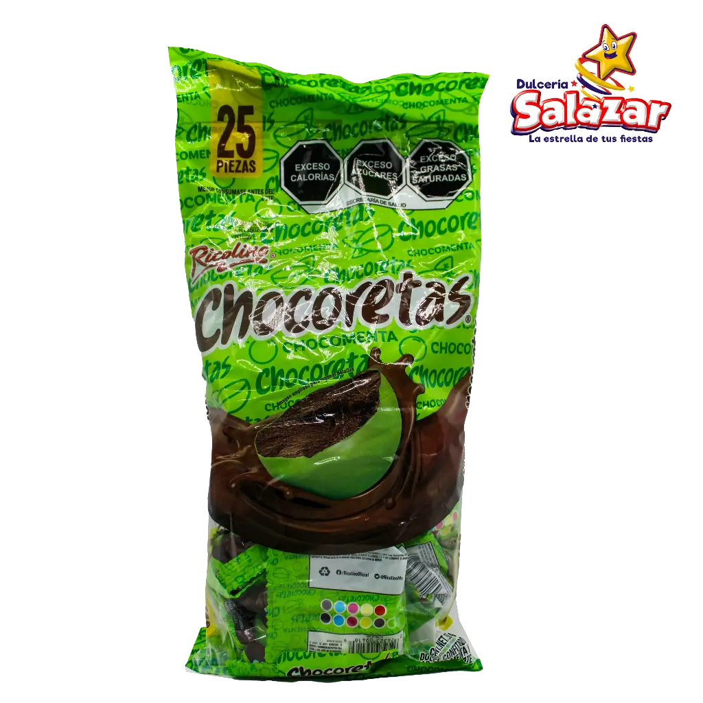 CHOCORETAS SOBRE RICOLINO -B.250G- "C/10/25"