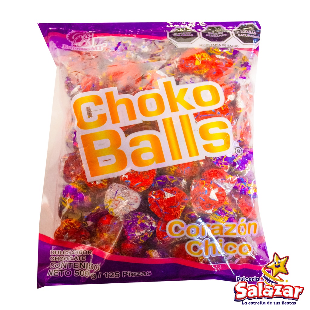 [MT0028] CHOKO BALLS CORAZON CHICO -B.500G- "C/32/125"