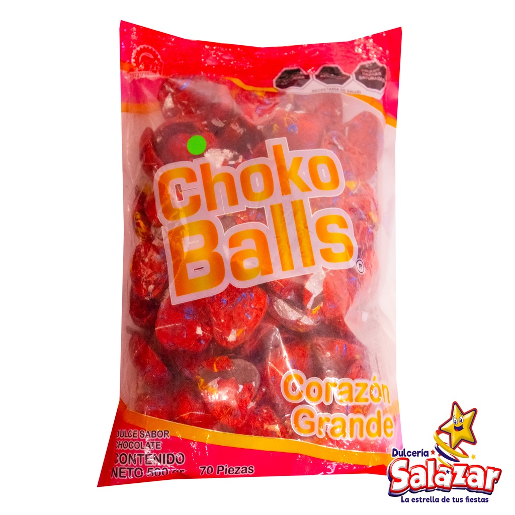 CHOKO BALLS CORAZON GRANDE -B.500G- "C/32/70"