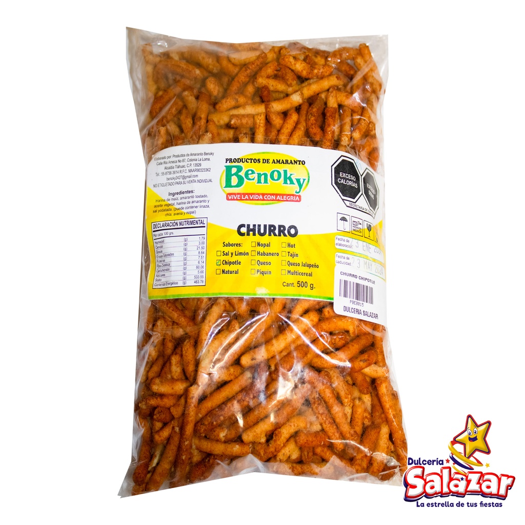 CHURRO CHIPOTLE BENOKY -B.500G- "C/20/1"