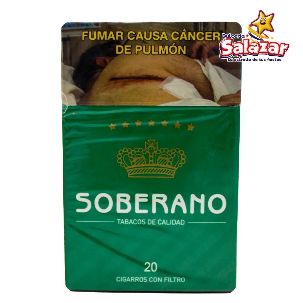 [CIG0008] CIGARRO SOBERANO VERDE CON FILTRO 20s "P/10/1"