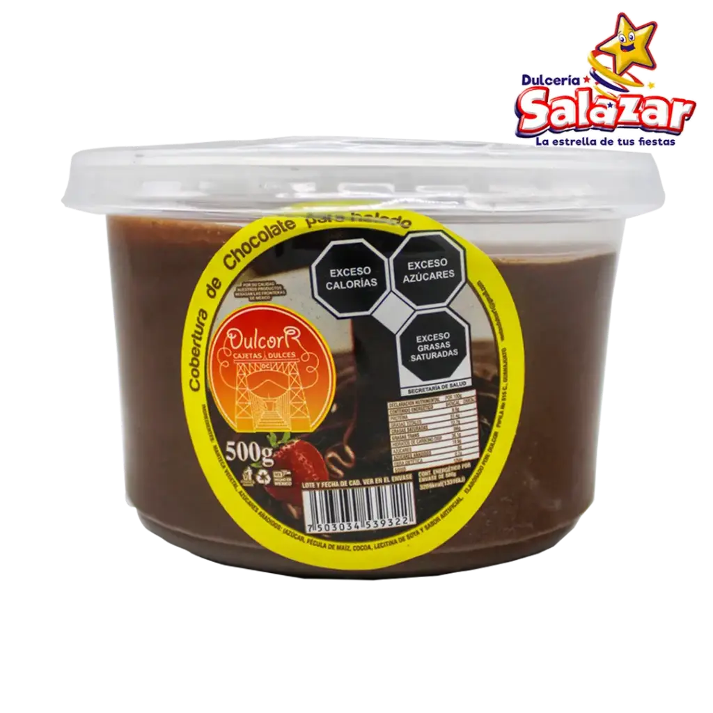 COBERTURA P/HELADO CORTAZAR " -BOT.500G- "C/24/1"