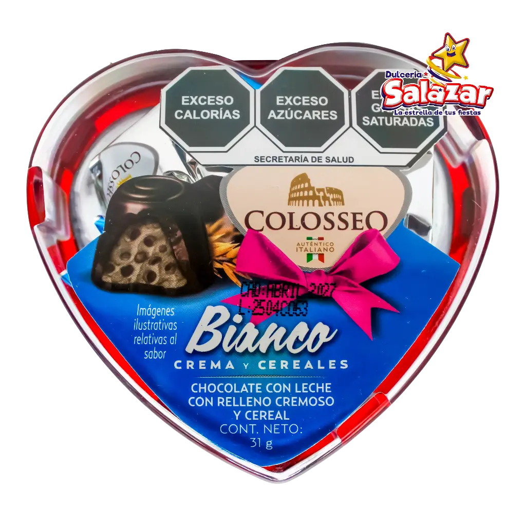 [ABA0010] COLOSSEO BIANCO CORAZON CHICO -E.31G- "C/55/1"