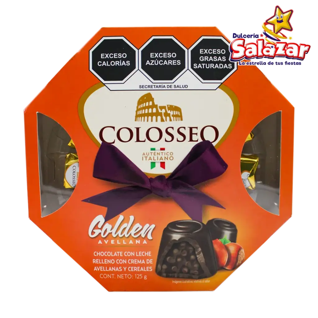 [ABA0186] COLOSSEO GOLDEN CAJA OCTAGONAL -D.125G- "C/24/1"
