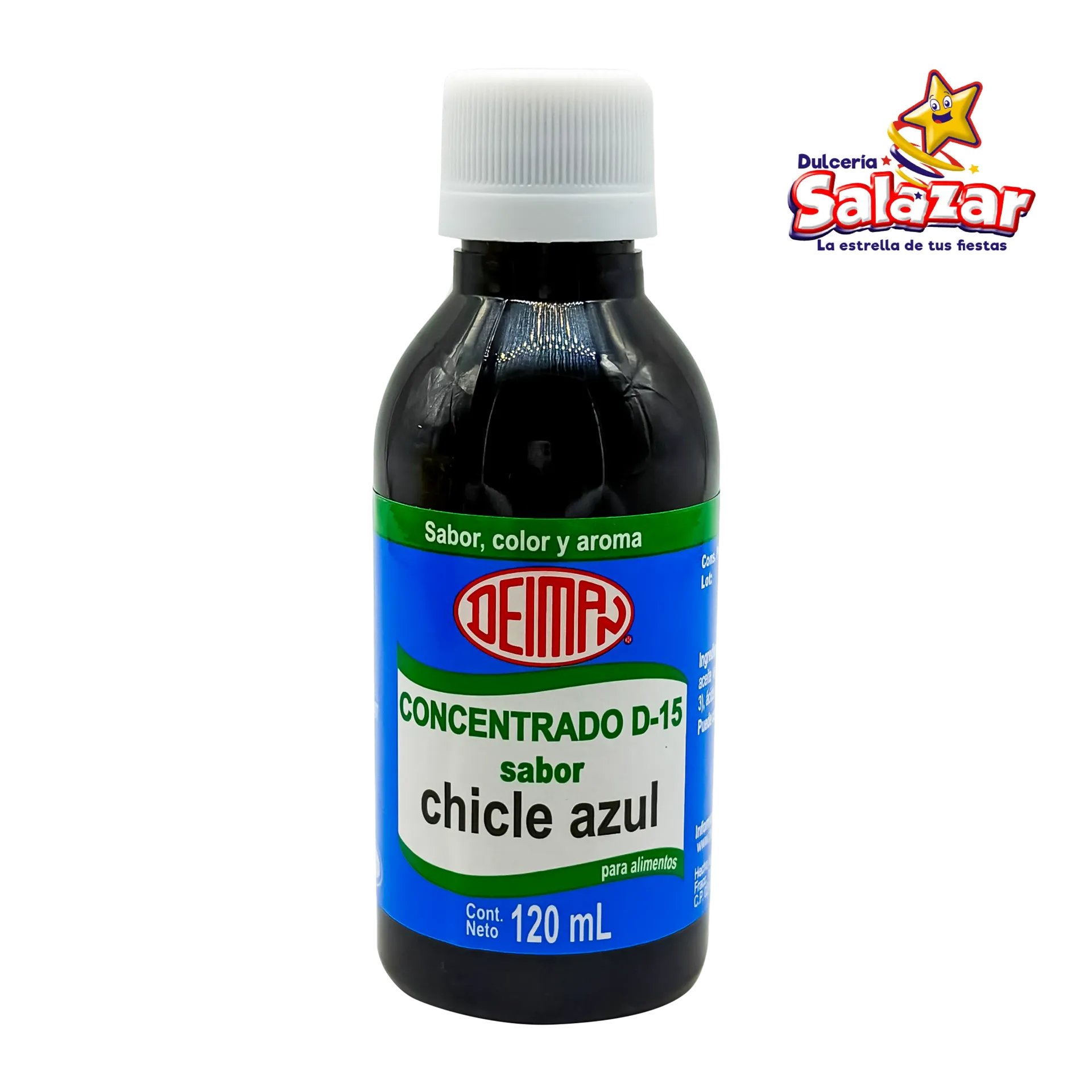 [DEIM0031] CONCENTRADO CHICLE AZUL DEIMAN -BOT.120ML- "C/30/1"
