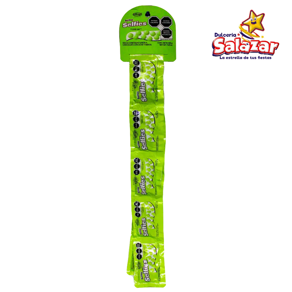 CONFITADOS SELFIES CHOCO MENTA -T.200G- "C/24/10"
