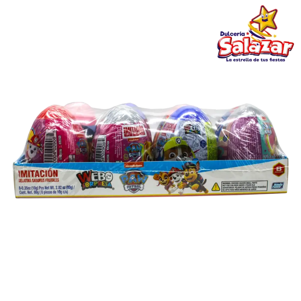 [BON0325] CONTENEDOR HUEVO CON GELATINA PAW PATROL G02909 -D.80G- "C/15/8"