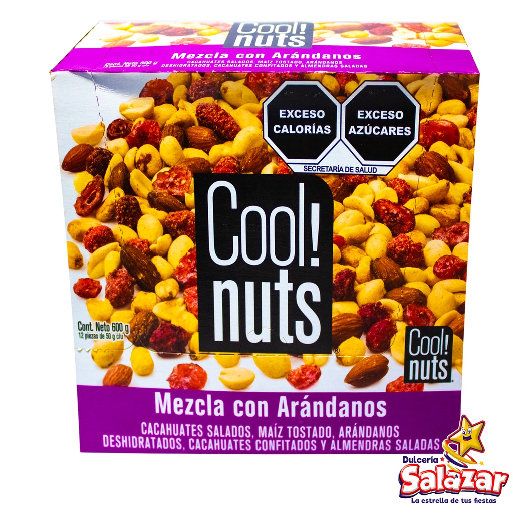 [NUT0013] COOL NUTS ARANDANO-MIX -D.50G- "C/4/12"