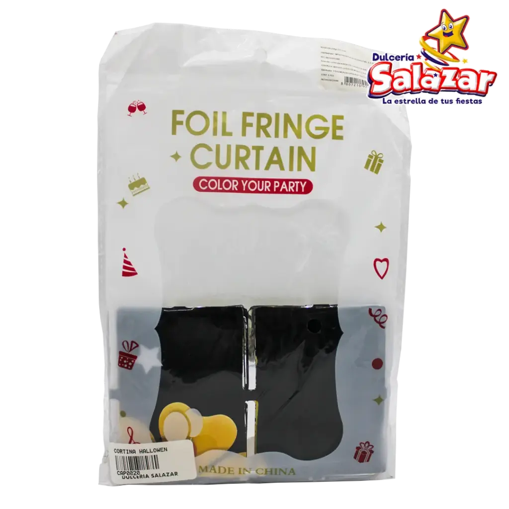 [CAP0020] CORTINA HALLOWEN  VARIOS COLORES -B.1PZA-