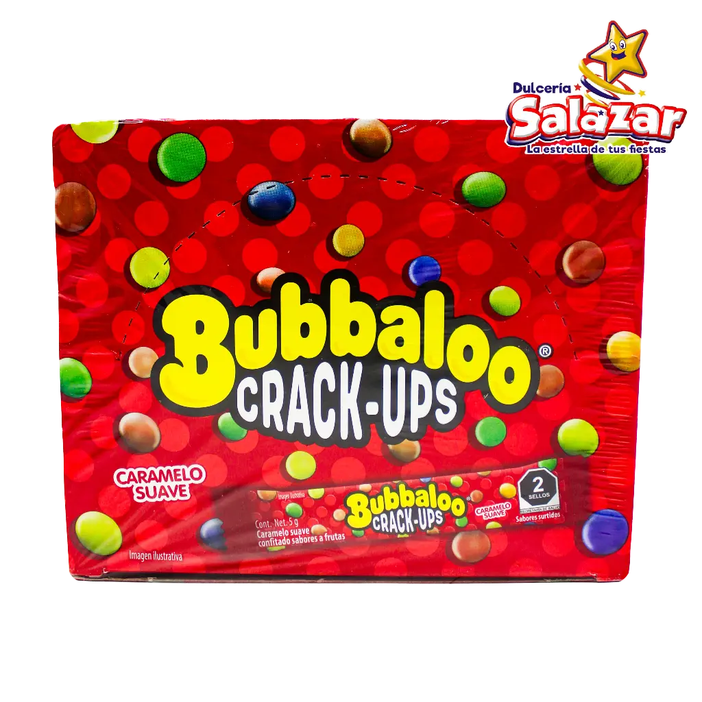 [ADA0053] BUBBALOO CRACK-UPS SURTIDO -D.250G- "C/32/50"