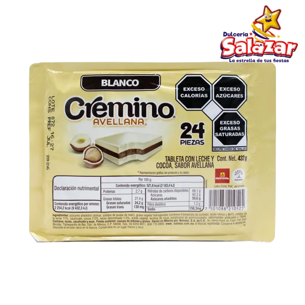 [NUT0007] CREMINO BLANCO NUTRESA -D.432G- "C/16/24"