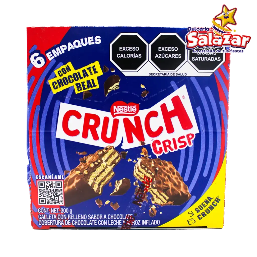CRUNCH CRISP NESTLE  SIX PACK NESTLE -D.300G- "C/8/6"