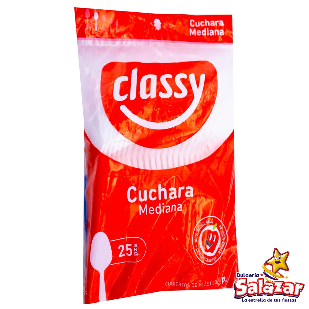 [REYM0227] CUCHARA MEDIANA CLASSY -B.25P- "C/40/25"