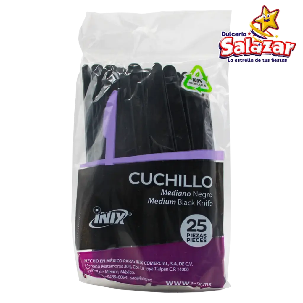 [INIX0126] CUCHILLO NEGRO INIX -B.25PZA- "C/40/25"