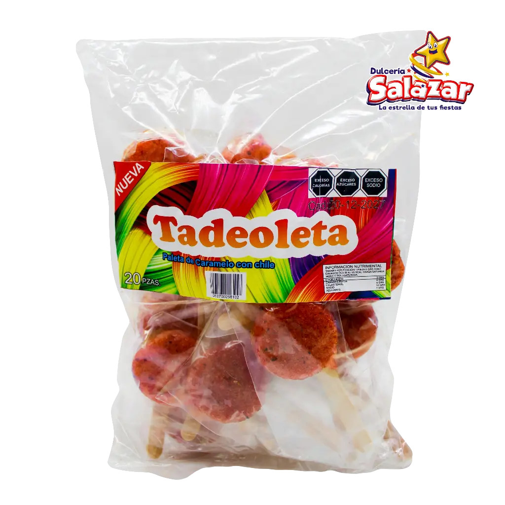 [CONFI0040] PALETA TADEOLETA -B.20PZA- "C/30/20"