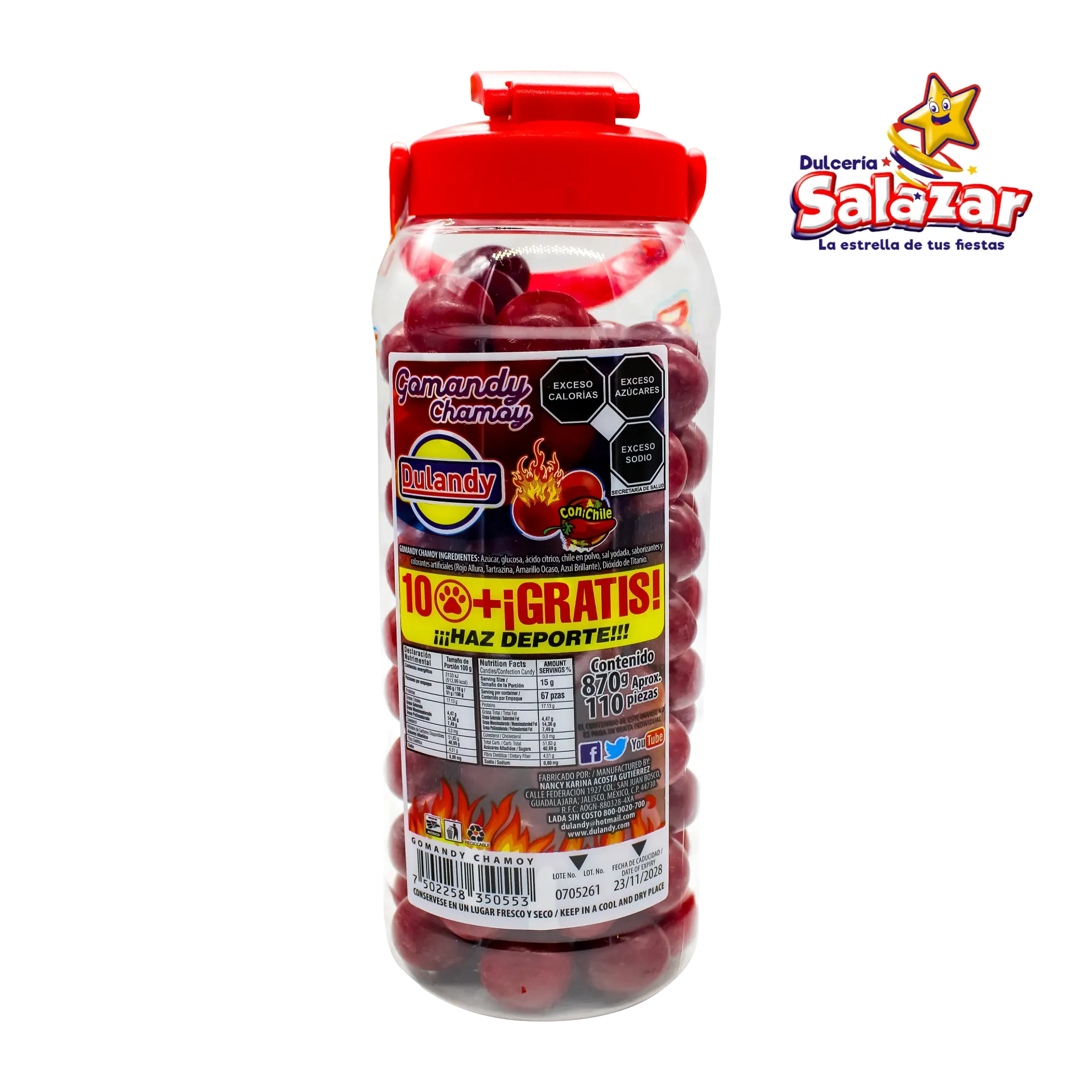 DULANDY CHAMOY GOMITA CONFITADO -V.870G- "C/14/110"