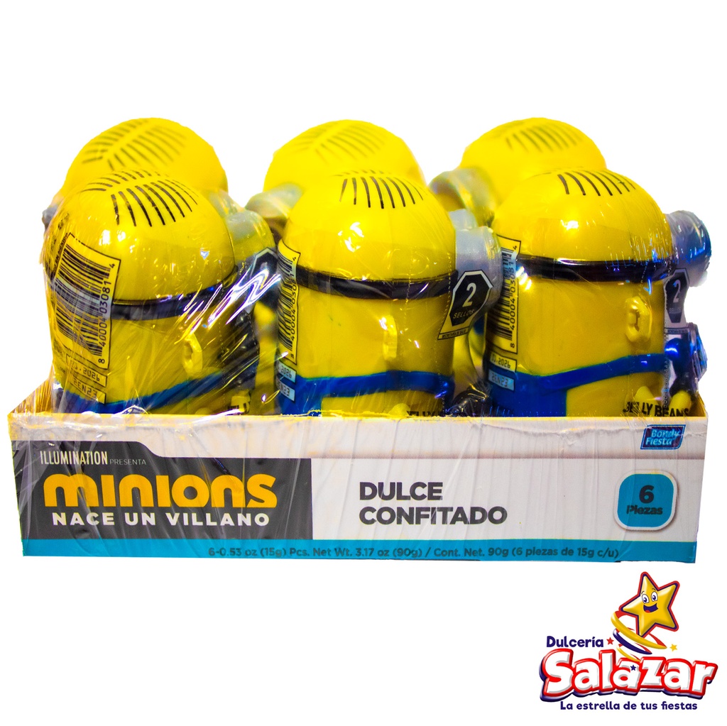DULCE CONFITADO EN CONTENEDOR MINIONS -D.90G- "C/15/6"