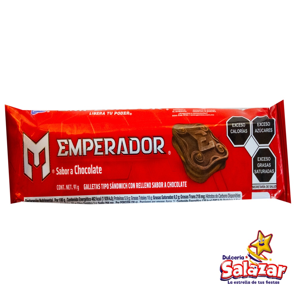EMPERADOR SABOR CHOCOLATE GAMESA -D.91G- "C/16/1"