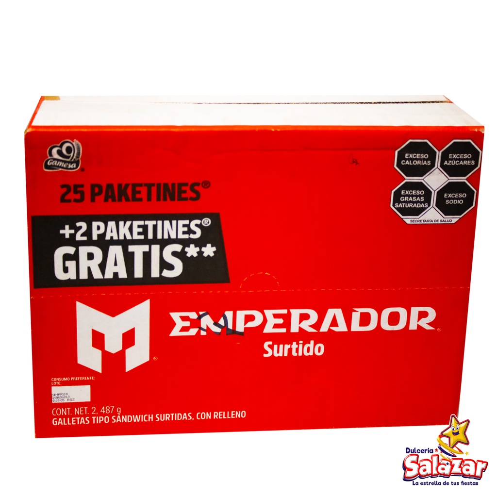 EMPERADOR SURTIDO GAMESA -D.2.487G- "C/1/25+2"