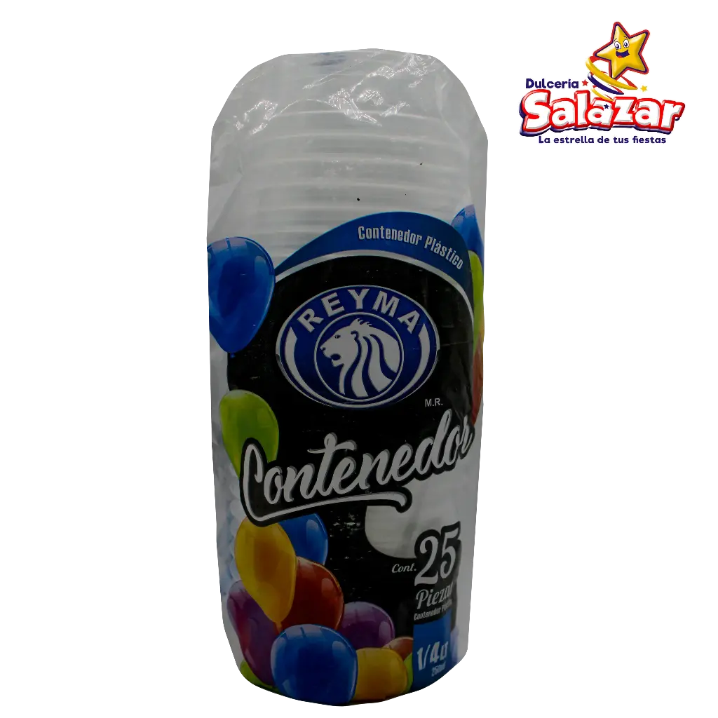 [REYM0077] ENVASE PLASTICO 8.45OZ (250ML) ENV1/4LTR -B.25PZA- "C/20/25"