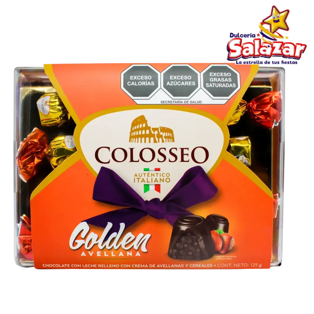 ESTUCHE CHOCOLATE COLOSSEO GOLDEN -E.125G- "C/12/1"