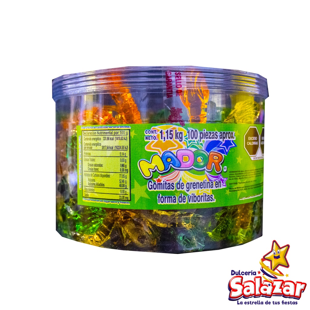 [MAD0011] ESTUCHE VIVORA AGUA AMADOR 100PZA -E.100PZA- "C/12/100"