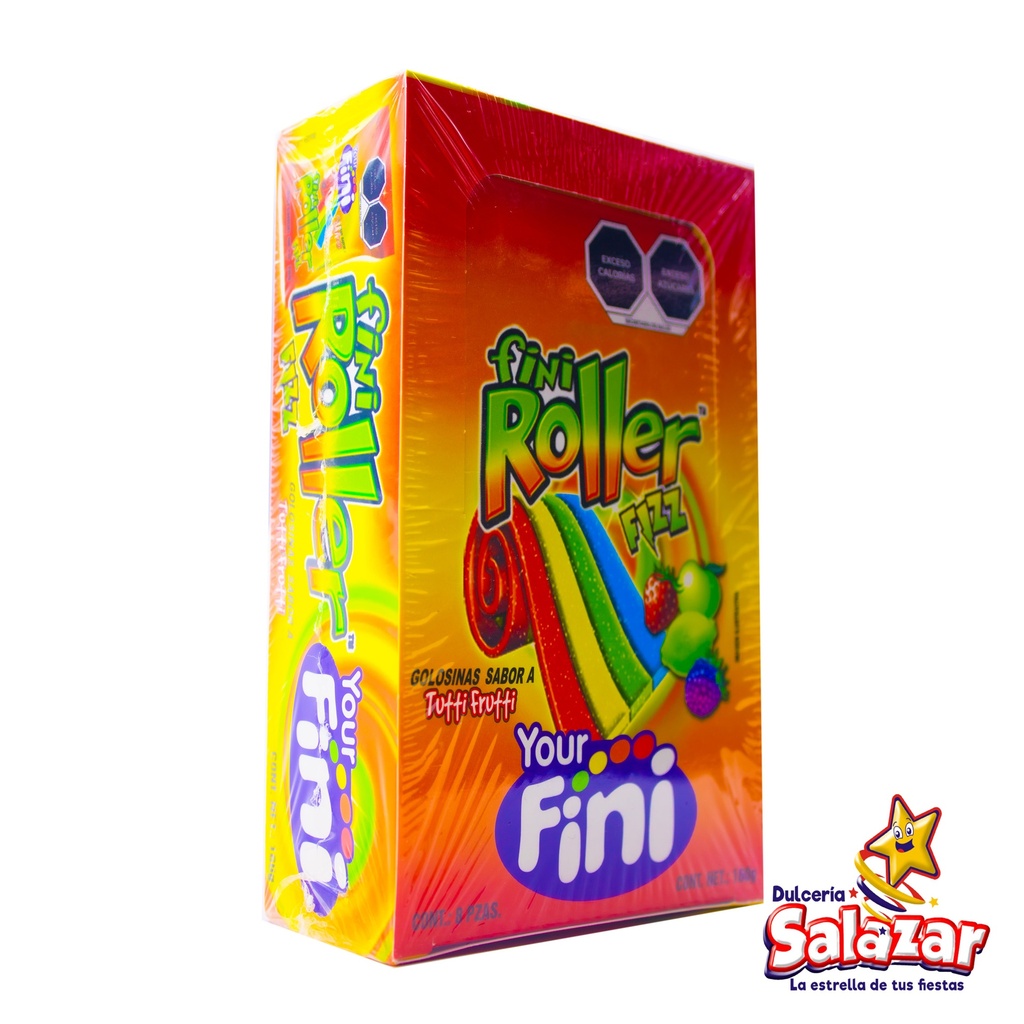 FINI ROLLER FIZZ  TUTTI FRUTTI -D.160G- "C/8/8"