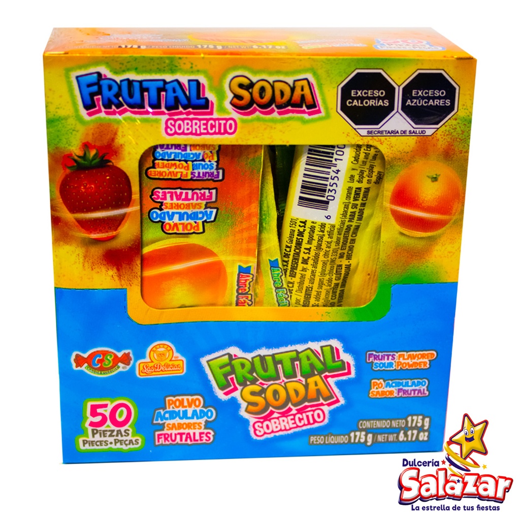 FRUTAL SODA SOBRECITO LAS DELICIAS -D.175G- "C/18/50"